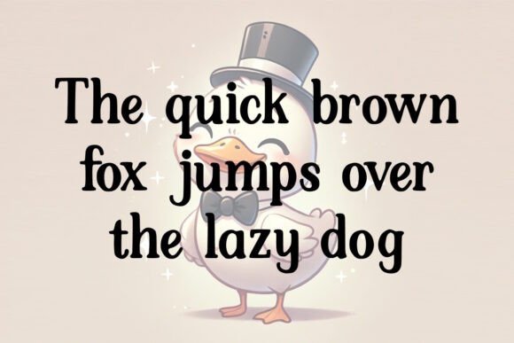 Dapper Duck Font - Preview 2