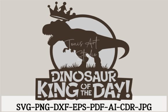 Dinosaur Birthday Cake Topper SVG, T Rex