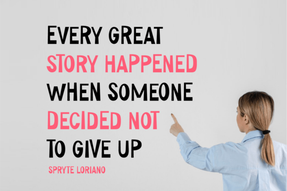 Great Story Font PNG with transparent background - Preview 2