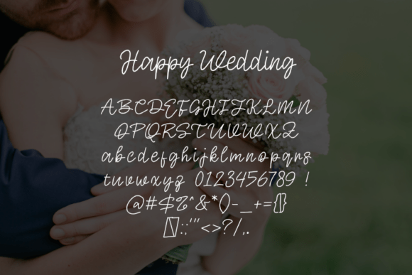 Happy Wedding Font - Preview 1