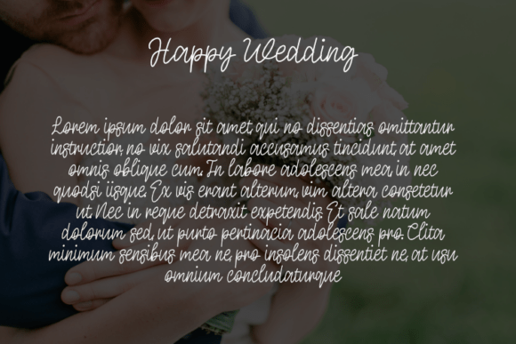 Happy Wedding Font - Preview 2