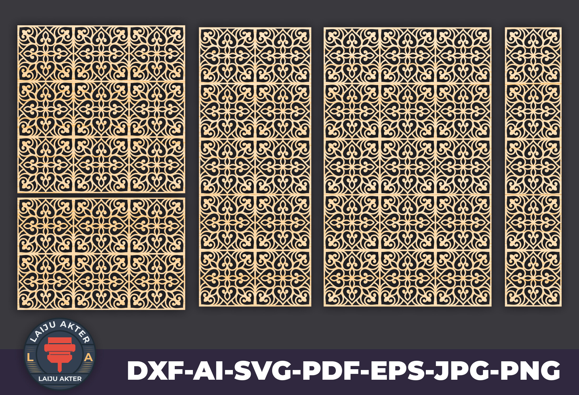 Laser Cut Pattern & Panel Bundle 25 · Creative Fabrica