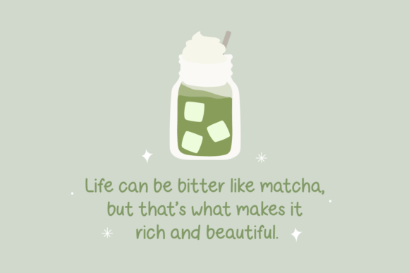 Love Matcha Font PNG with transparent background - Preview 3