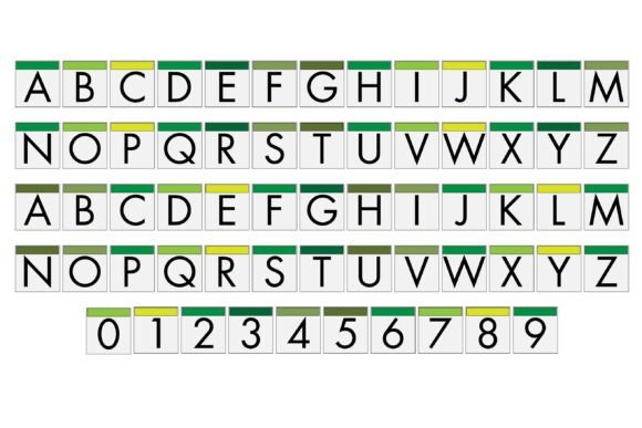 Moniker Green Font PNG with transparent background - Preview 1