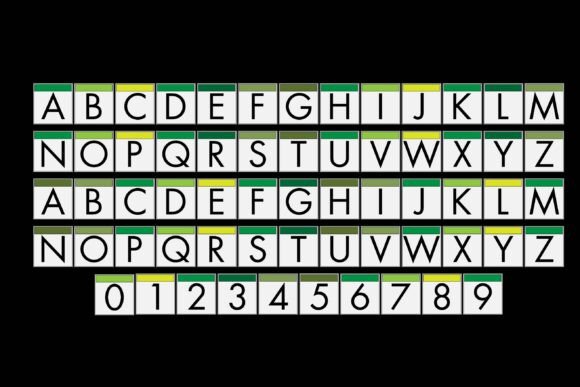 Moniker Green Font PNG with transparent background - Preview 2