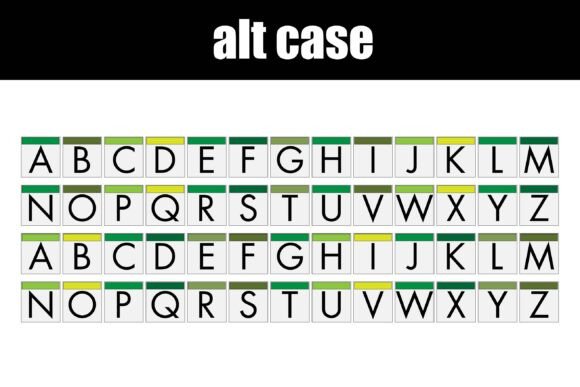 Moniker Green Font PNG with transparent background - Preview 6