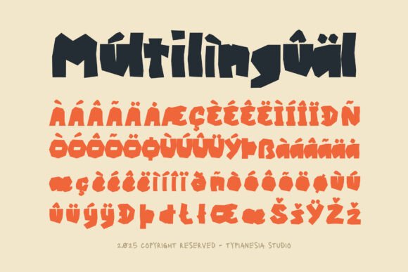 Paper Kuto Font PNG with transparent background - Preview 2