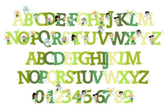 Pixie Luck Font PNG with transparent background - Preview 1