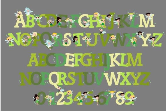 Pixie Luck Font PNG with transparent background - Preview 2