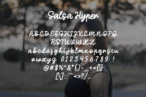 Salsa Hyper Font font preview - 1
