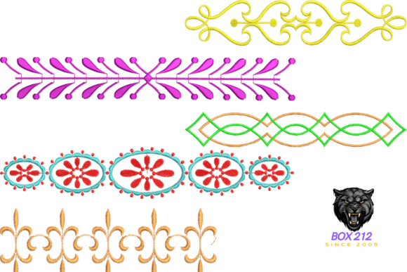 Timeless Motif Embroidery Borders