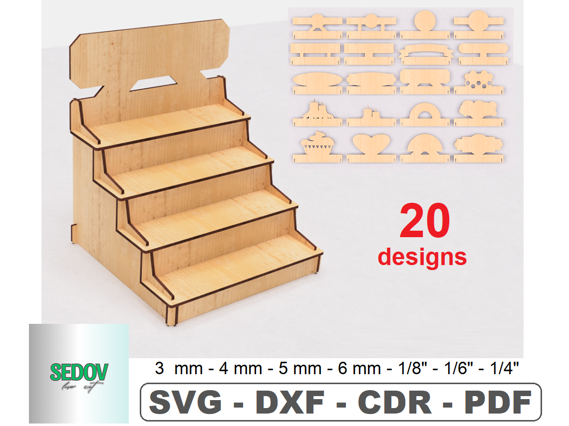 Shelf Sign Maker Trading Market Shelf with Sign Laser Cut · Creative Fabrica