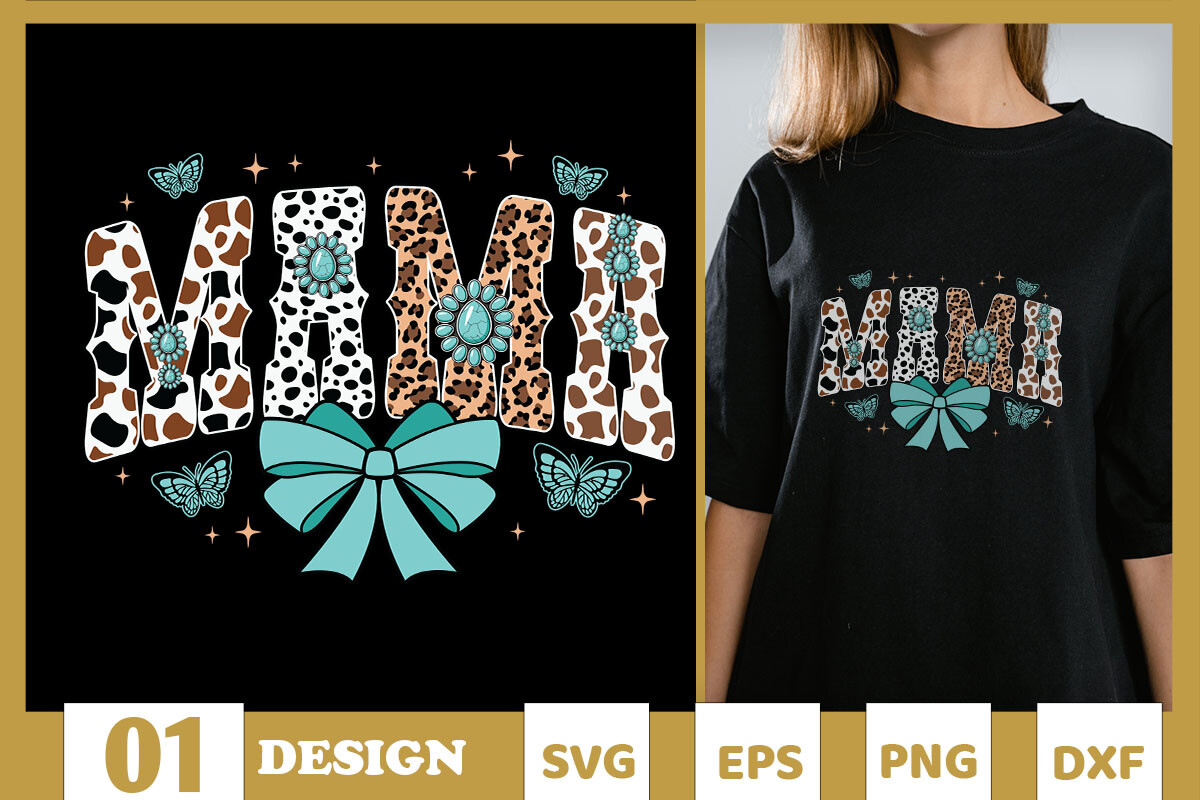 Western Mama Blue Coquette SVG Graphic by Skinite · Creative Fabrica