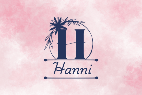 Aurora Bloom Line Monogram Font - Preview 1
