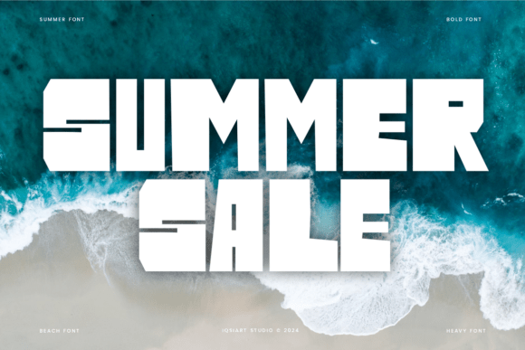 Beach Tarlon Font PNG with transparent background - Preview 1
