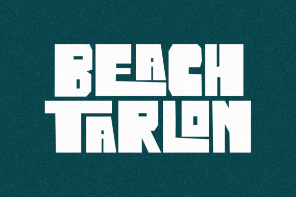 Beach Tarlon Font PNG with transparent background - Preview 2