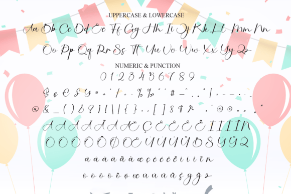 Birthday Font - Preview 6
