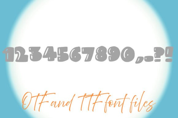 Chunky Cartoon Font PNG with transparent background - Preview 2