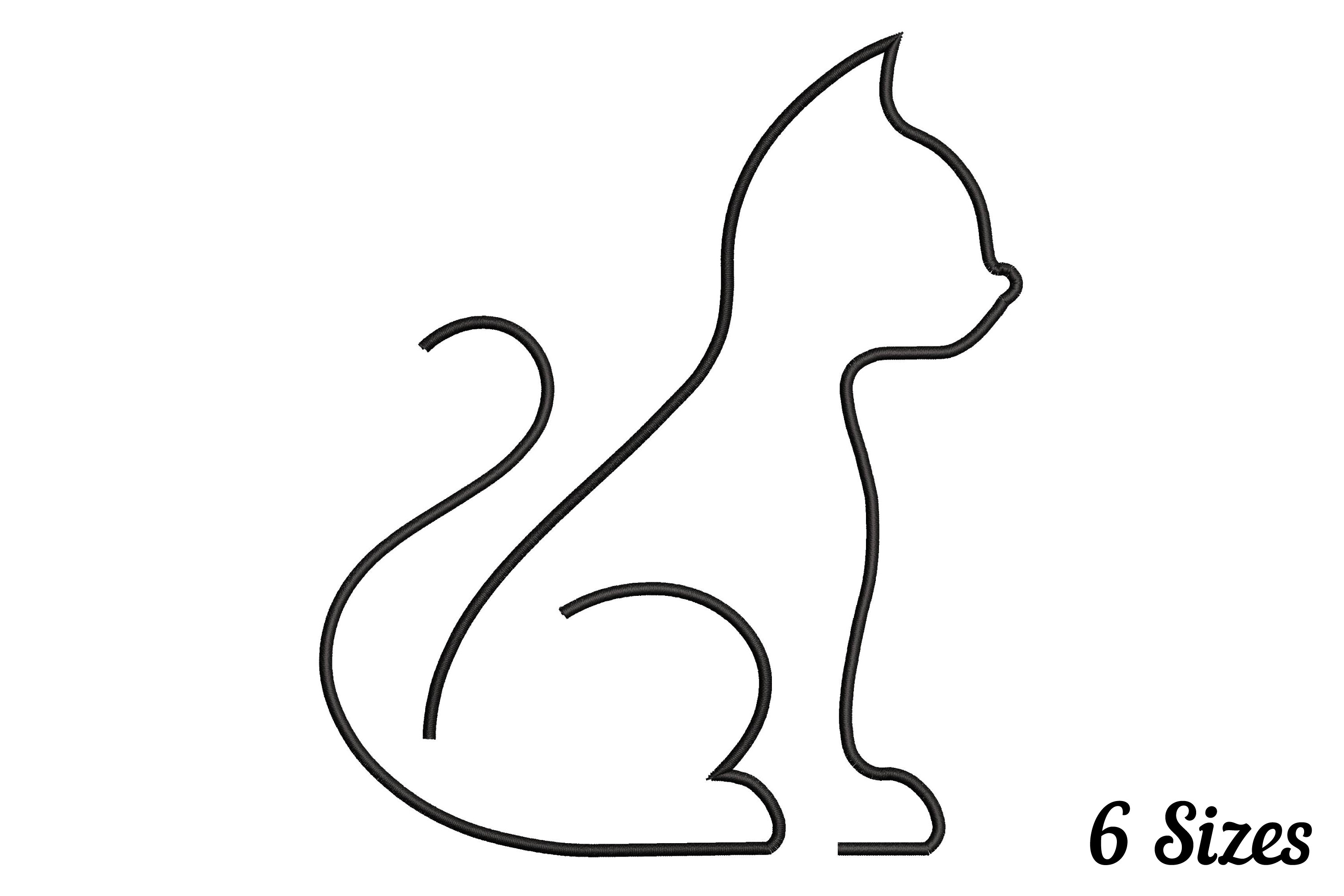 Cute Cat Outline