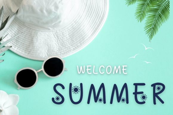 Cute Sun Font - Preview 3