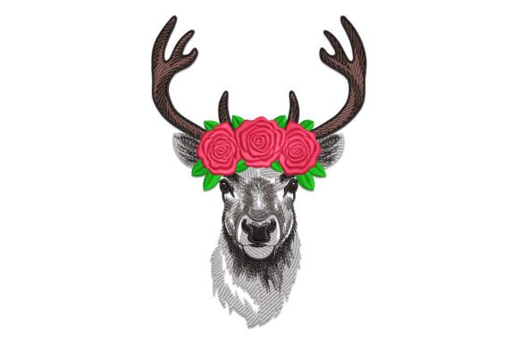 Floral Reindeer