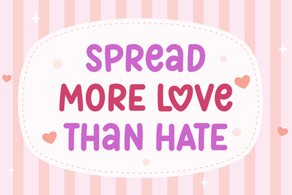 Heart Words Font PNG with transparent background - Preview 1