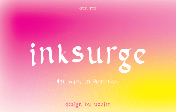 Inksurge Fonts