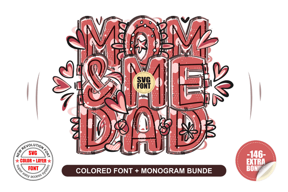 Love Batik Color Fonts Font By INZ Creations