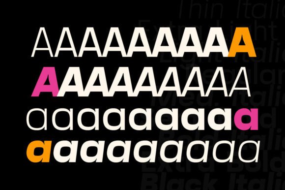 Mafle Type Grotesque Font PNG with transparent background - Preview 1