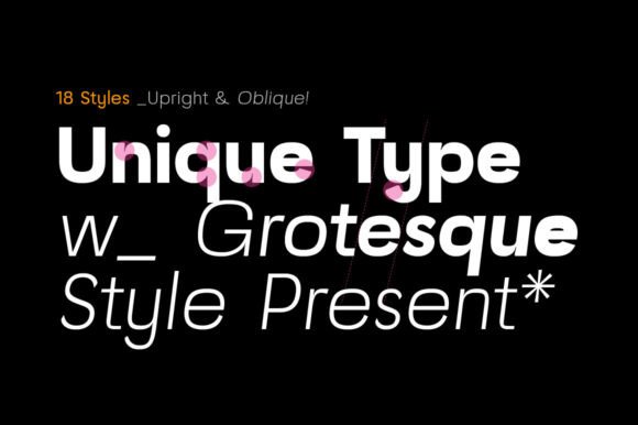 Mafle Type Grotesque Font PNG with transparent background - Preview 2