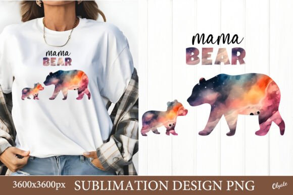 Mama Bear Sublimation. Mother Day