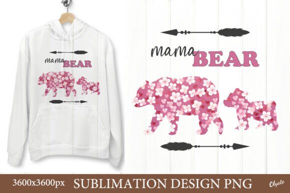 Mama Bear Sublimation. Mother Day PNG