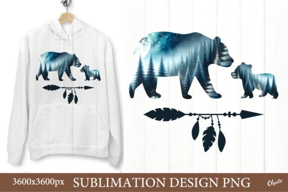 Mama Bear Sublimation PNG. Mother Day