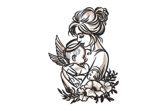 Mom and Baby Angel