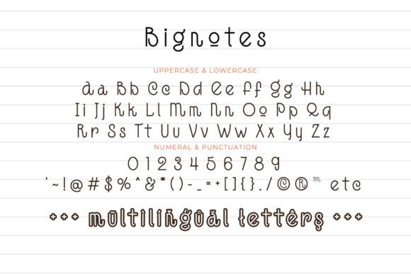 Big Notes Font - Preview 6