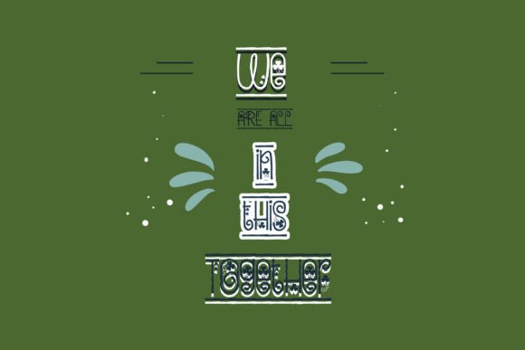 Charm Border Font - Preview 1
