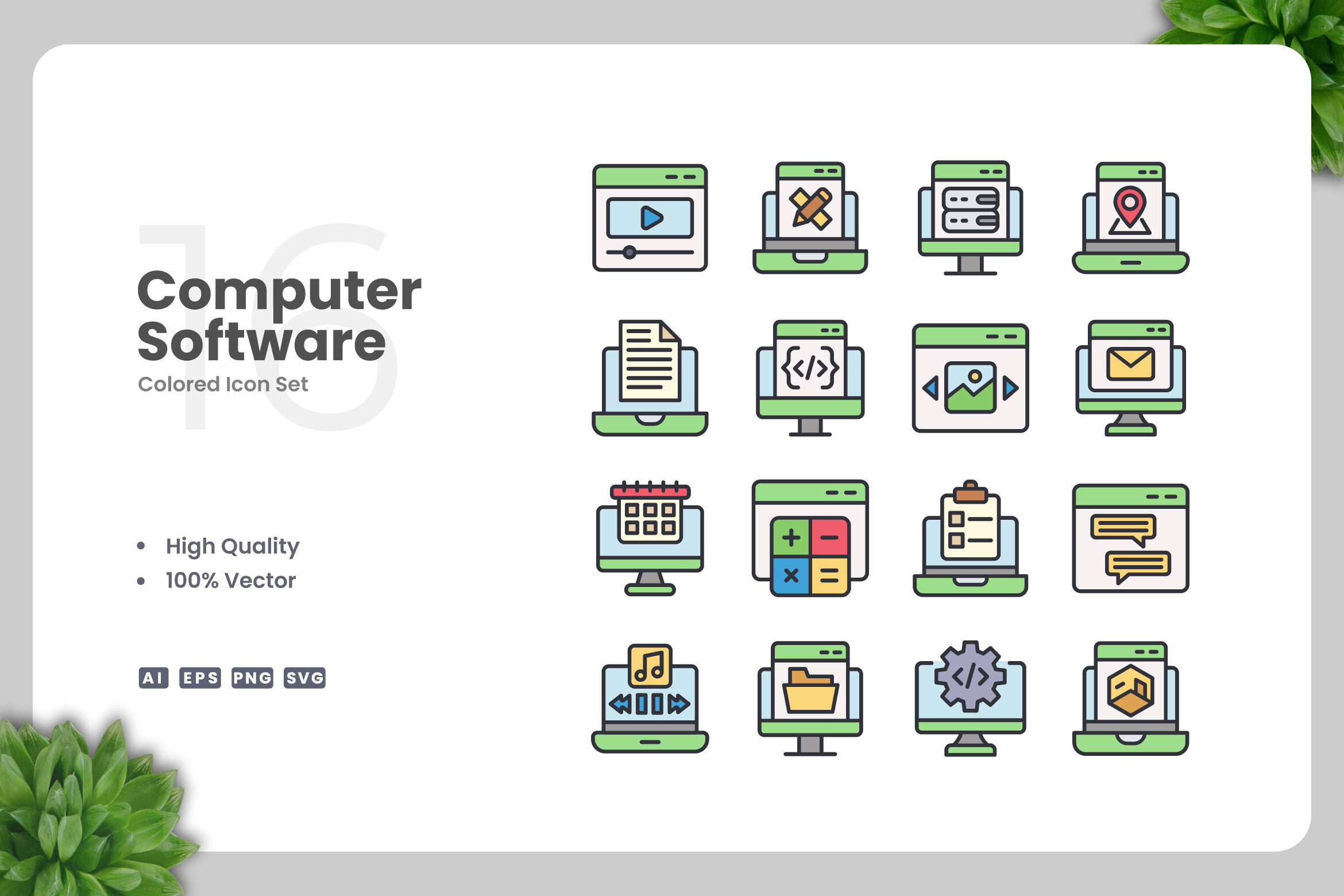Computer Software Color Icons Graphic by upnowgraphic · Creative Fabrica