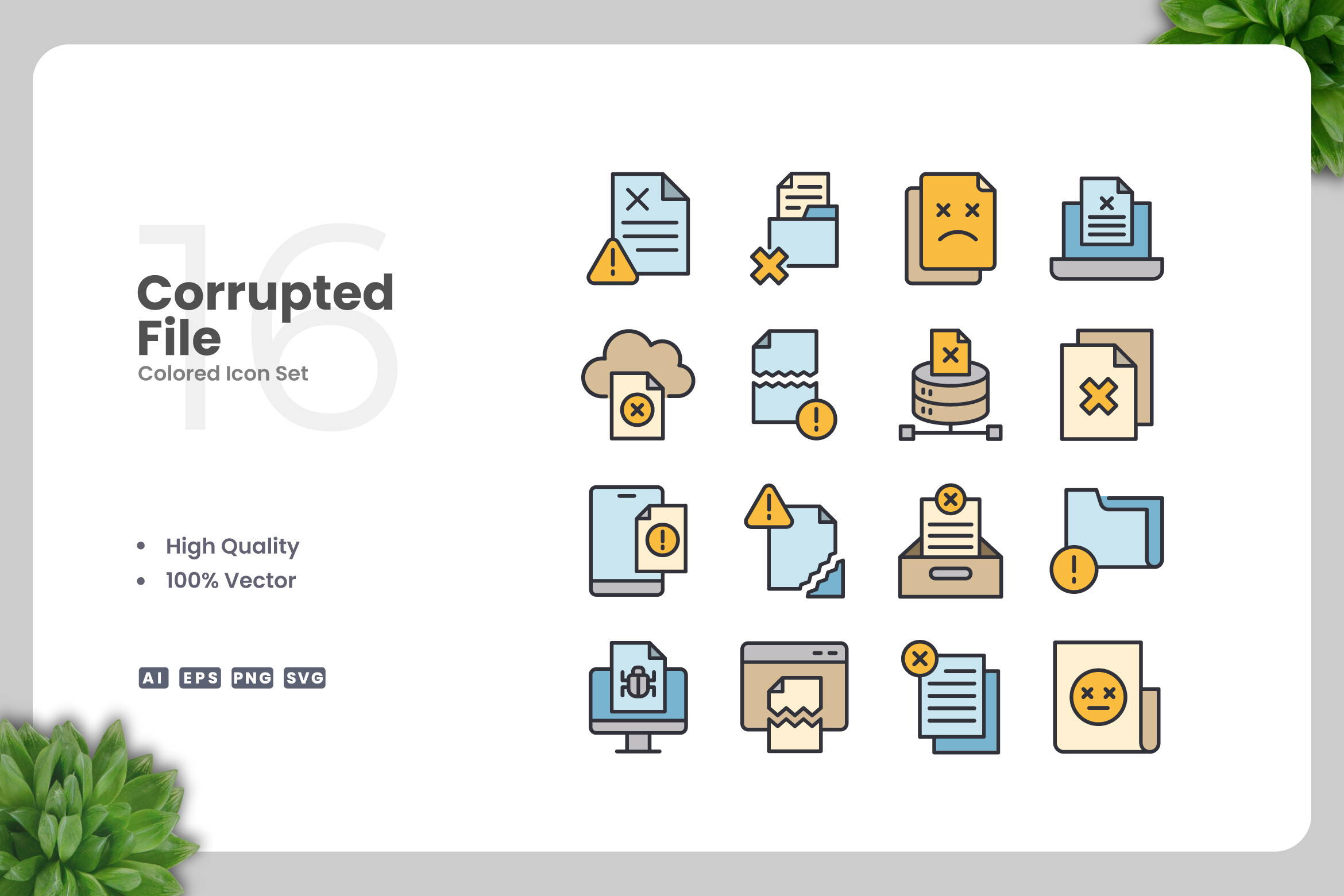 Corrupted File Color Icons Graphic by upnowgraphic · Creative Fabrica