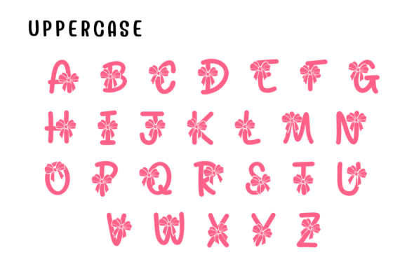 Cute Bow Font - Preview 1