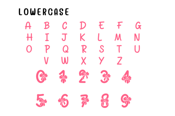 Cute Bow Font - Preview 2