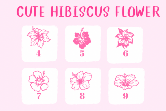 Cute Hibiscus Flower Font - Preview 3