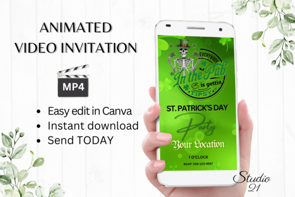 Digital St. Patrick's Day Invitation