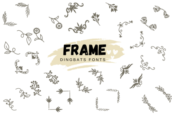 Preview of Frame dingbat font