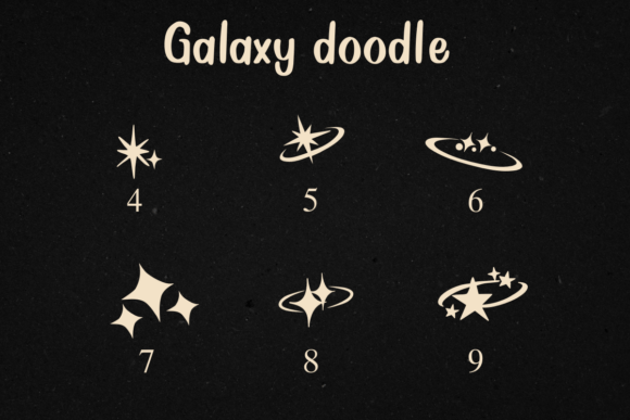 Galaxy Doodle Font - Preview 3
