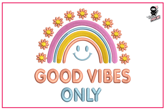 Good Vibes Only with Retro Rainbow