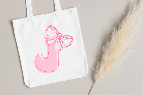 Groovy Cute Bow Font PNG with transparent background - Preview 5