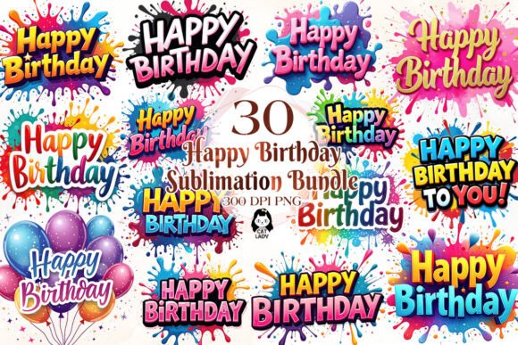 Happy Birthday Sublimation Bundle