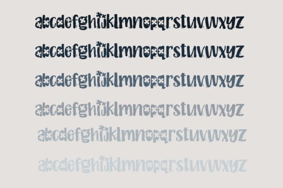 Irish Shamrock Font PNG with transparent background - Preview 4