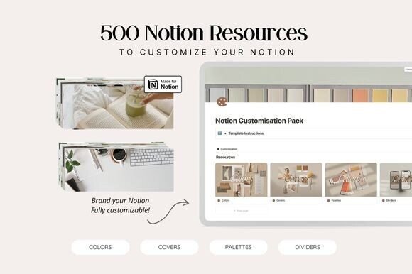 Notion Customisation Bundle Grafica Modelli Grafici Di Núria Gabàs