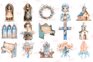 Pastel Christian Easter Clipart Graphic by Markicha Art · Creative Fabrica